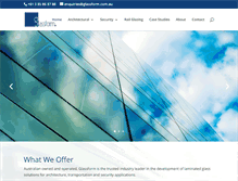 Tablet Screenshot of glassform.com.au