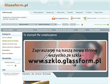 Tablet Screenshot of glassform.pl